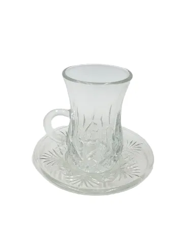 Set ceasca si farfurie The Merchandise Club, transparent