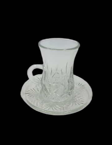 Set ceasca si farfurie The Merchandise Club, transparent