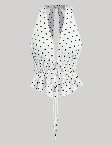 Top SHEIN, alb/negru