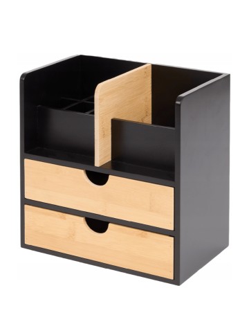 Organizator pentru birou ACTION, negru/crem