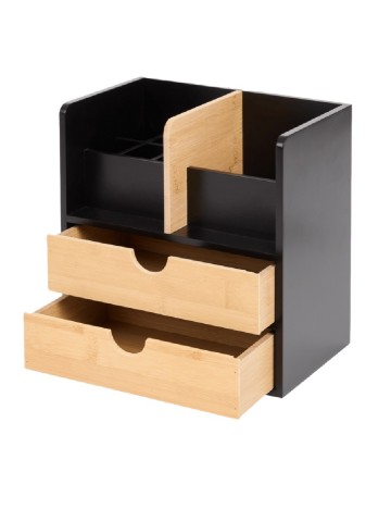 Organizator pentru birou ACTION, negru/crem