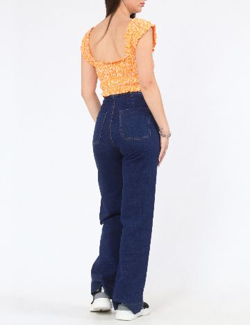 Top Bershka, portocaliu