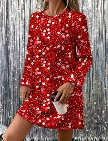 Rochie scurta SHEIN, rosu