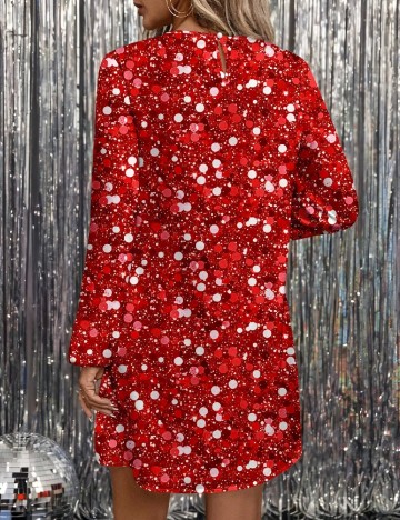Rochie scurta SHEIN, rosu