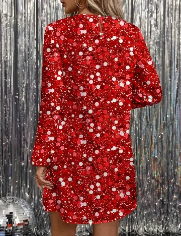 Rochie scurta SHEIN, rosu