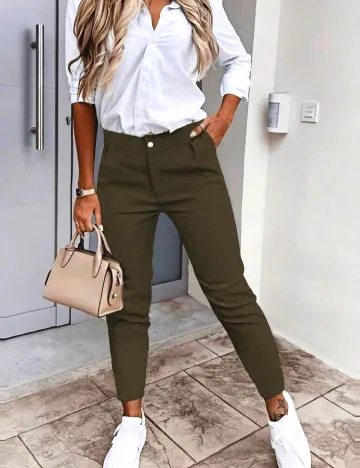 Pantaloni SHEIN, verde