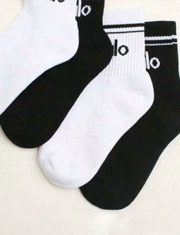 Set sosete 10 perechi SHEIN, alb/negru