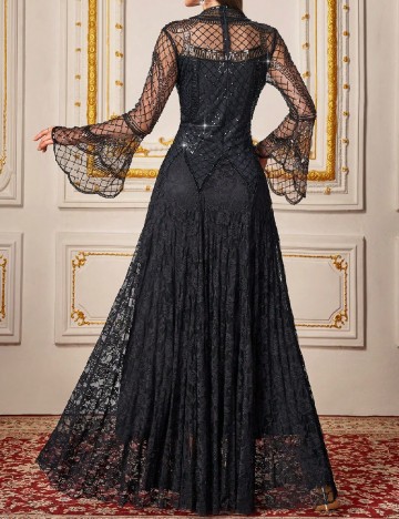 Rochie lunga Toleen, negru