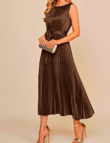 Rochie medie SHEIN, maro