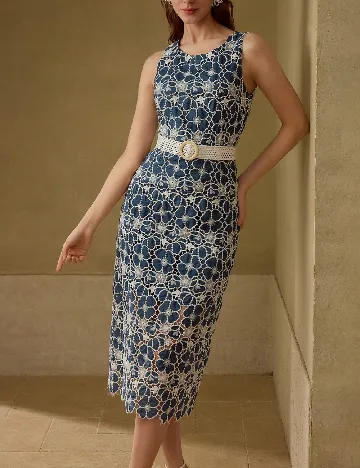 Rochie medie MOTF, albastru