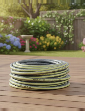 Furtun de gradina ACTION, gri/galben