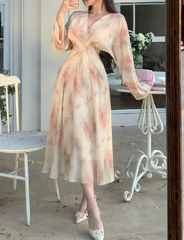 Rochie medie Dazy, mix culori