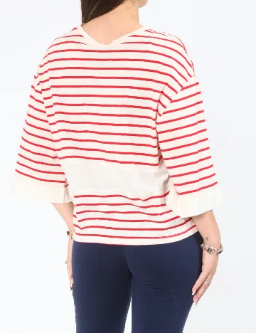Bluza Zara, rosu/ecru