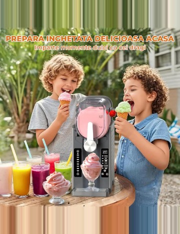 Masina Slushie, 6 Programe Automate,  Capacitate 2 L ACTION, negru