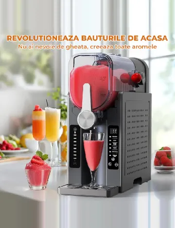 Masina Slushie, 6 Programe Automate,  Capacitate 2 L ACTION, negru