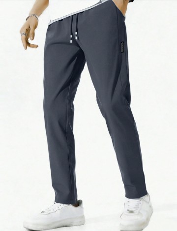 Pantaloni SHEIN, gri petrol