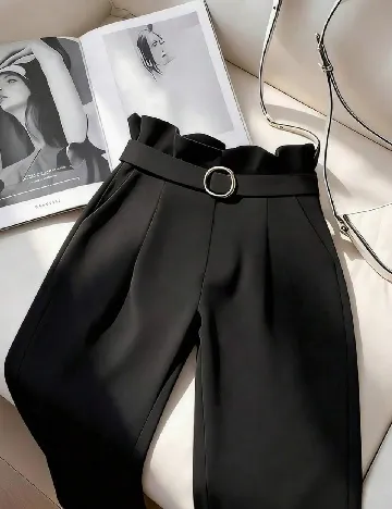 Pantaloni SHEIN CURVE, negru