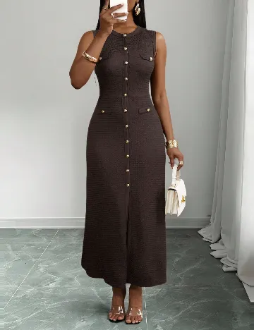 Rochie lunga SHEIN, maro
