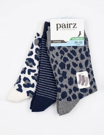 Set sosete 3 perechi Pairz, mix culori