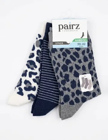 Set sosete 3 perechi Pairz, mix culori