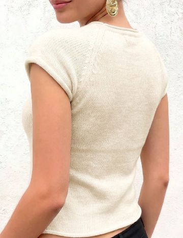 Top SHEIN, ecru