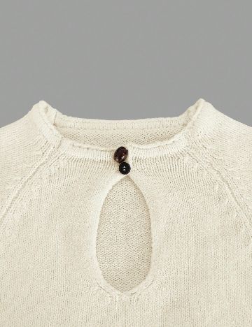 Top SHEIN, ecru