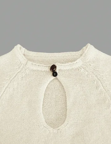 Top SHEIN, ecru