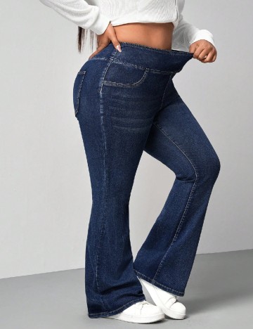 Blugi SHEIN CURVE, bleumarin
