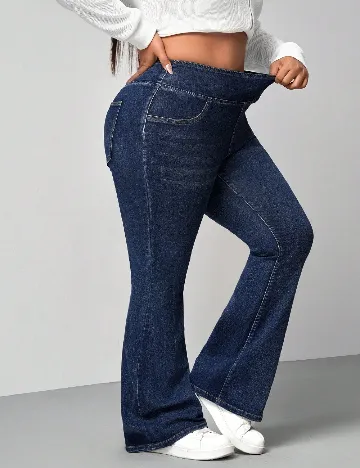 Blugi SHEIN CURVE, bleumarin