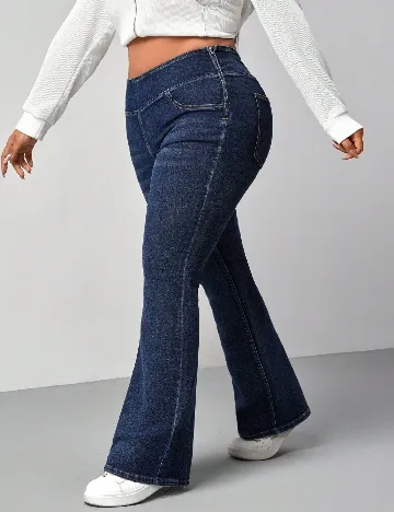Blugi SHEIN CURVE, bleumarin