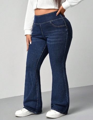 Blugi SHEIN CURVE, bleumarin