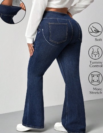 Blugi SHEIN CURVE, bleumarin