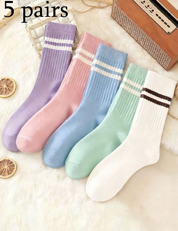 Set sosete 5 perechi SHEIN, mix culori
