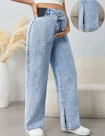 Blugi SHEIN Maternity, albastru