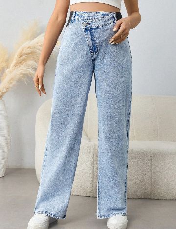 Blugi SHEIN Maternity, albastru