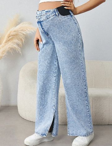 Blugi SHEIN Maternity, albastru
