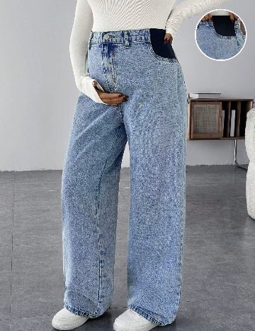 Blugi SHEIN Maternity, albastru