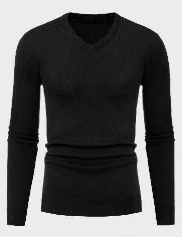 Set bluze 2 bucati SHEIN, negru/crem