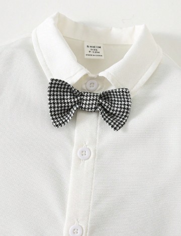 Costum Shein Kids, negru/alb