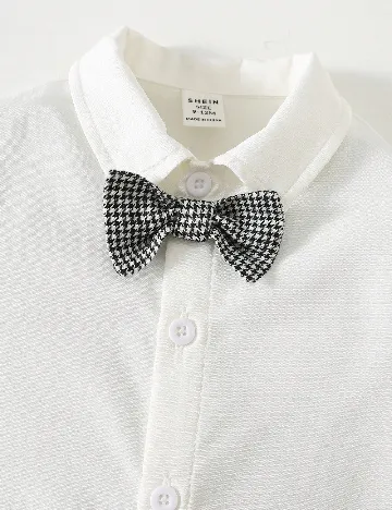 Costum Shein Kids, negru/alb