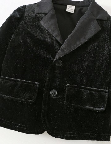 Costum Shein Kids, negru/alb