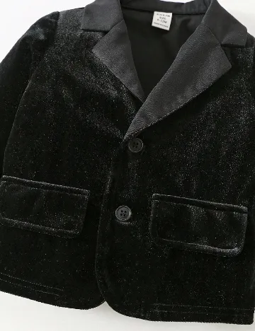 Costum Shein Kids, negru/alb