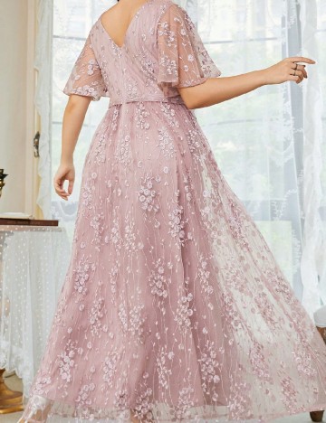 Rochie lunga SHEIN CURVE, roz