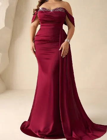Rochie lunga SHEIN CURVE, rosu