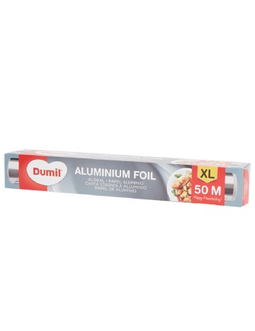 Folie de aluminiu Dumil, argintiu