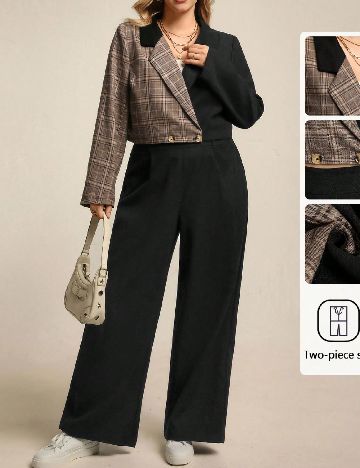 Compleu SHEIN CURVE, negru