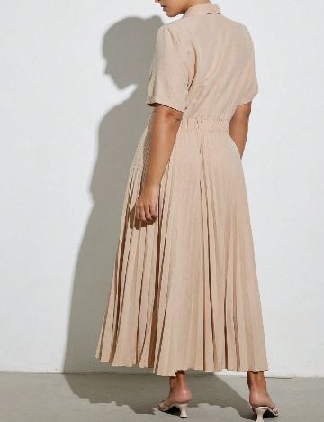 Rochie medie SHEIN CURVE, maro deschis