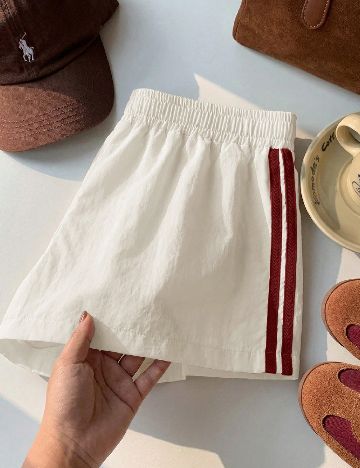 Pantaloni scurti SHEIN, alb