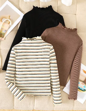 Set bluze 3 bucati Shein Kids, mix culori