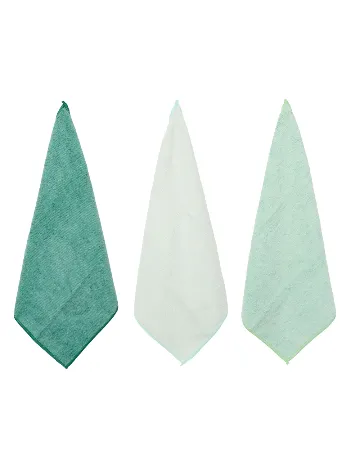 Set lavete microfibra 3 bucati Spargo, verde